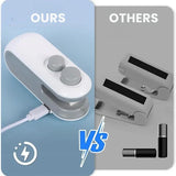 2-in-1 Sealer & Cutter | Portable Rechargeable Food Packet Sealer for Kitchen & Travel