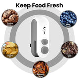 2-in-1 Sealer & Cutter | Portable Rechargeable Food Packet Sealer for Kitchen & Travel