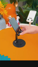 Rotating Foldable Mobile Stand – Height & Angle Adjustable Phone Holder for Desk (1 Pc)